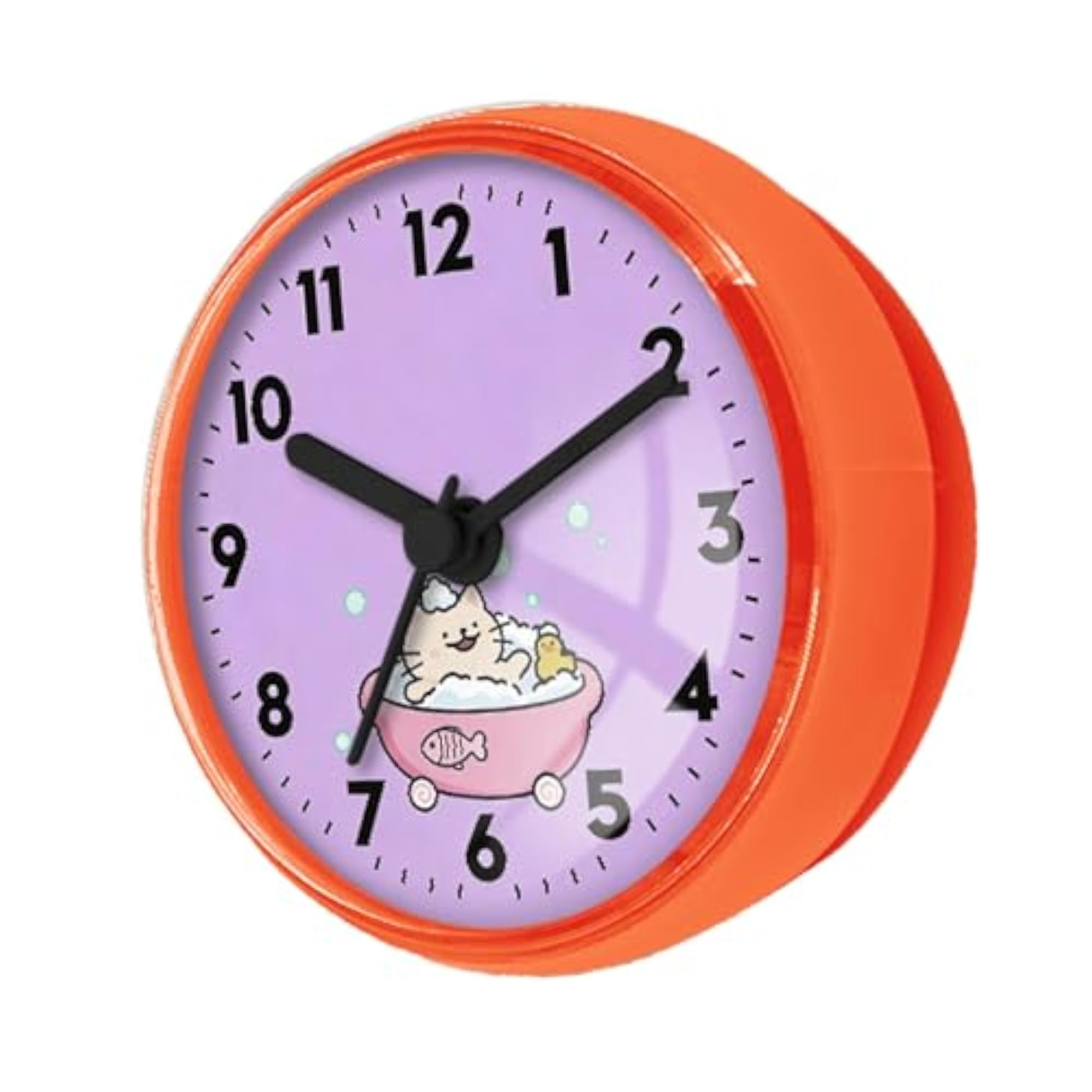 Waterproof Cartoon Bathroom Clock, Small and Fun